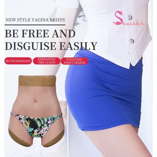 Fake Vagina Pants For Crossdressers Can Be Penetrated Silicone Padded Buttocks Hips Enhancer Drag Queen Transgender Sexy Ass