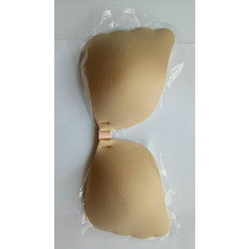 Women Self Adhesive Strapless Bandage Blackless Solid Bra Stick Gel Silicone Push Up womens underwear Invisible Bra