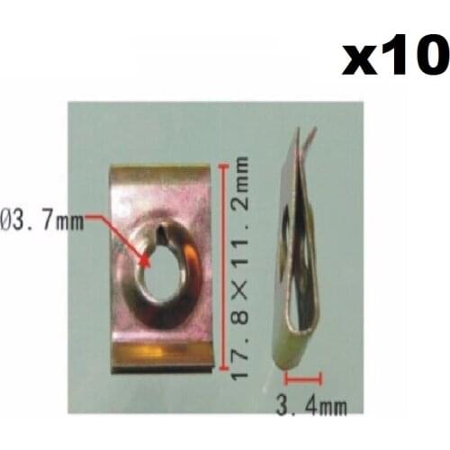 10 pieces Body Nuts All for BMW Automobiles / Motorcycles & MINI E24 E28 E30 E36 E46 M3 oem 07129925731