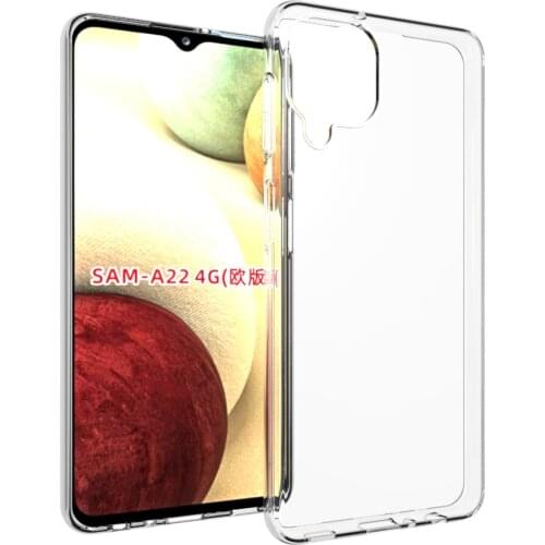 1800pcs/lot High quality transparent Smooth Soft TPU Cover Case For Samsung Galaxy A22 4G EU Version