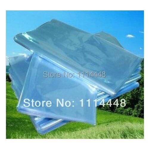 18 x 30 cm PVC Heat Shrinkable Bags Film Wrap Cosmetic Packaging Wrap Materials 500 pcs