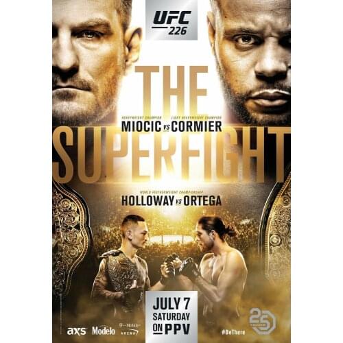 226 Fight - Miocic vs Cormier, Holloway vs Ortega Art Film Print Silk Poster Home Wall Decor 24x36inch