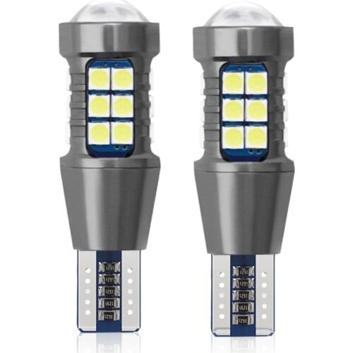 2x Signal Lamp W16W LED T15 921 912 Bulb Super Bright 3030 27SMD T15 Led Canbus Auto Backup Reserve Lights Tail Lamp 12V