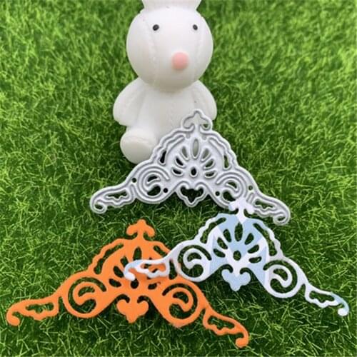 Hollow lace frame corner decoration hand embossed DIY album scrapbook greeting card decoration metal cutting mold