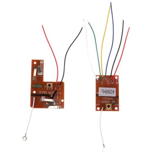 4CH 40MHZ Receiver Transmitter Board with Antenna Accessories for RC Car