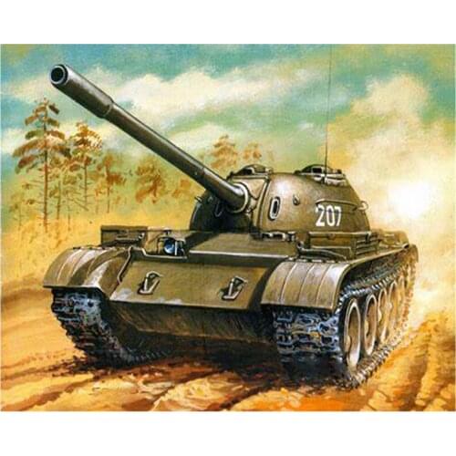 5D DIY Full Round/Square Diamond Painting War Tank 3D Embroidery Cross Stitch Rhinestone Mosaic Home Decor Gift Yc1109