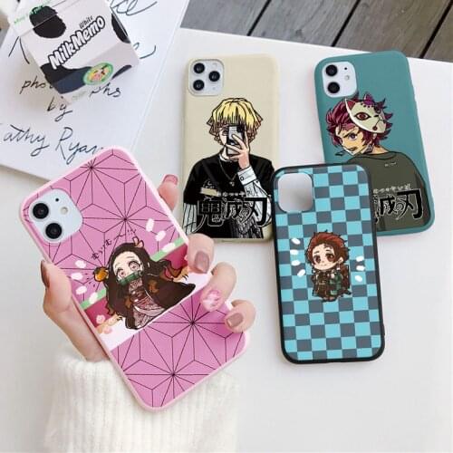 Demon Slayer Anime Case For Samsung Galaxy S9 S10 S20 S21 FE Ultra Plus A31 A32 A21S A20E A71 A72 A10 A40 A50 A51 A52 A12 Fundas