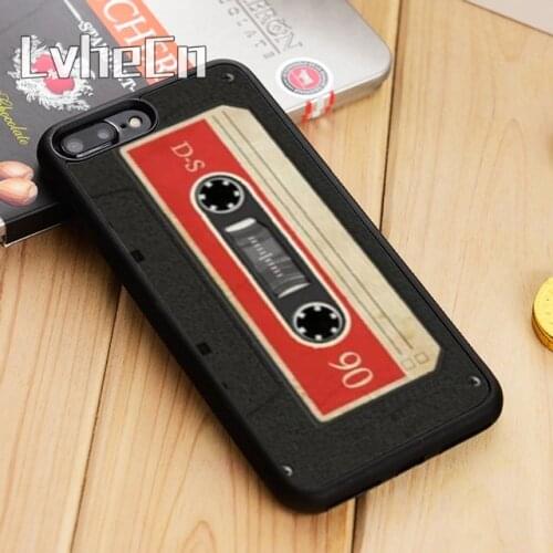 LvheCn Retro Cassette Tape Vintage 7 Phone Case Cover For iPhone 5 6s 7 8 plus 11 12 Pro X XR XS max Samsung S7 edge S9 S10