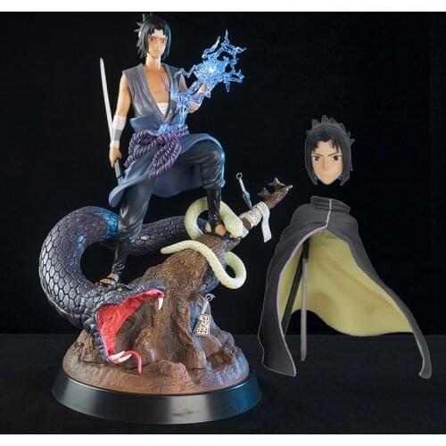Good PVC Snake Cloak GK Uchiha Sasuke Action Figure Anime Figurine Statue Deluxe Model Collectible Toys Luxury Gifts 32cm
