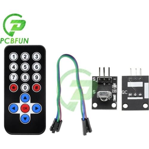 Pcbfun Infrared Remote Control IR Receiver Module DIY Kit HX1838 For Raspberry Pi For Arduino Transmission Distance 8m