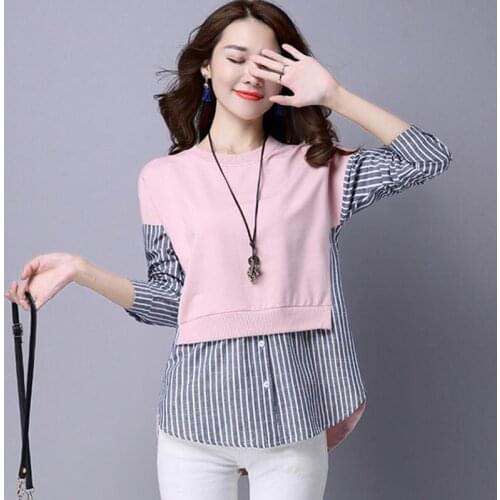 Женские рубашки в полоску Luoyifxiong China At AliExpress