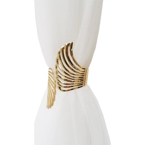 2Pcs/set Metal Decoration Curtain buckle Straps Simple Curtains Tie Backs For Curtain Accessories