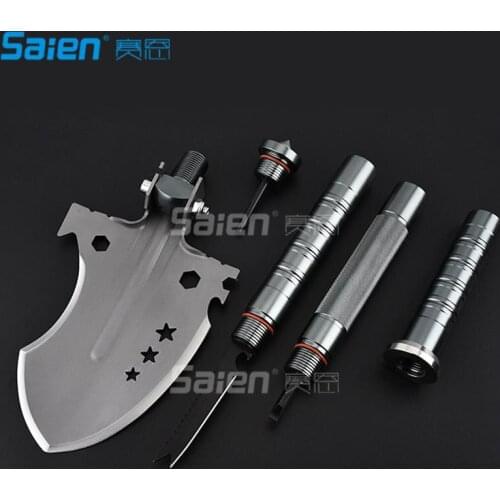 2018 NEW Folding Shovel Multitool - Case for Camping Backpacking Hiking Car Snow - Portable, Heavy Duty Survival Gear