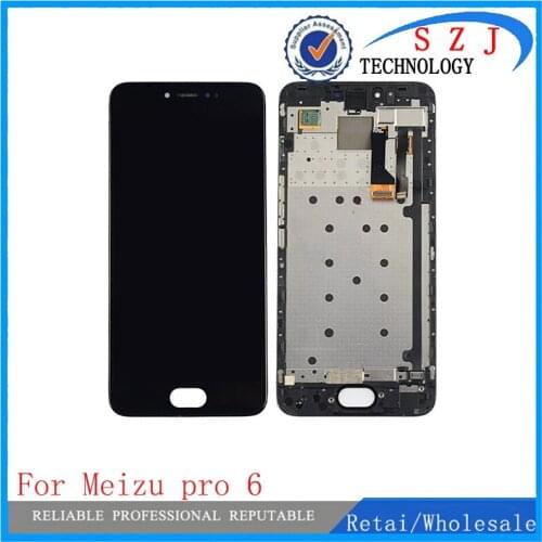 New 5.2" inch For Meizu Pro 6 Lcd Display with Touch glass Digitizer with Frame assembly replacement parts Free Shipping