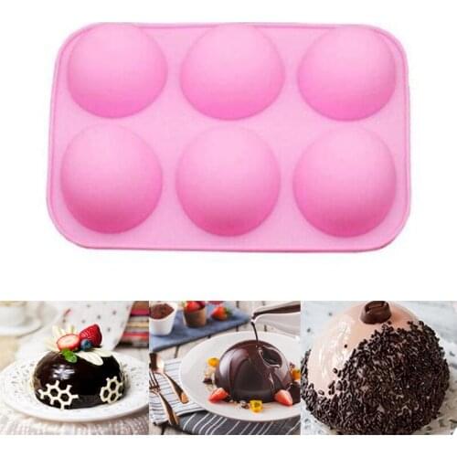 Semi Sphere Silicone Baking Mold for Baking 3D Bakeware Chocolate Half Ball Sphere Mold Cupcake Pan Cake Muffin Kitchen Tool