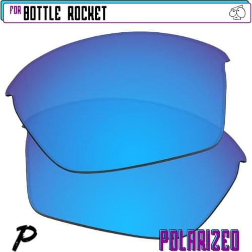 EZReplace Polarized Replacement Lenses for - Oakley Bottle Rocket Sunglasses - Blue P