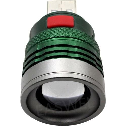 Portable USB Powerful LED Flashlight Camping Light Mini Torch Zoomable 3 Modes