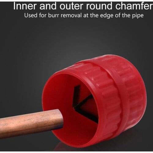 Cutter Pipe Reamer Manual Tool Universal PVC Copper Tube Cleaning Lightweight Polishing Blade Plumbing Hard Inner Outer