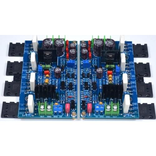 GaoWen circuit class AB 200W+200W GM4 5200 1943 Field effect FET 2SK246 A42 C5171+A1930 HiFi Fever Pure stage amplifier board