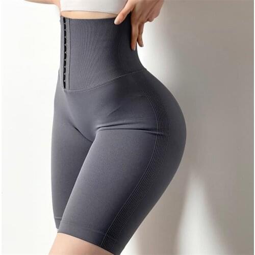 New Fashion Women Yoga Shorts Black High Waist Skinny Stretchy Shorts Summer Gym Sports Home Body Exercise Shorts