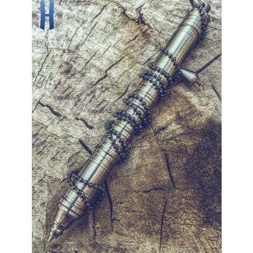 EDC Tactical Pen Attack Pen Titanium Alloy Self-defense Broken Window Fine Self-defense Button Pen