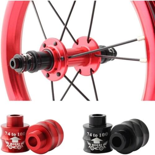 1 Pair MTB Bicycle Hub Aluminum Alloy Extension Seat 74mm To 100mm Front Fork Hubs Adapter Converter Bike Tools