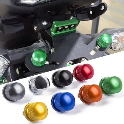 Motorcycle Universal M6 License Plate Bolt Screw Knurled ATV Dirt Bike Crusier 22mm Swingarm Slider Spool Stand