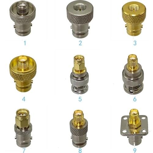 1pcs Connector Adapter SMA to BNC Male Plug & Female Jack RF Coaxial Converter Wire Terminal Straight New