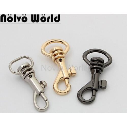 10-50 pcs 4colors 32*11mm 34*14mm new arrive small trigger snap hook for leather bag swivel clip bag hardware wholesale price