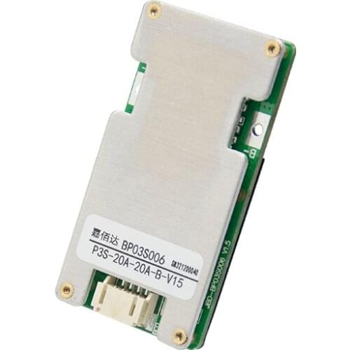 3 Series of 12V Lithium Battery Protection Board, Same Port 10A-25A with Balanced Solar 18650 Street Light Bms