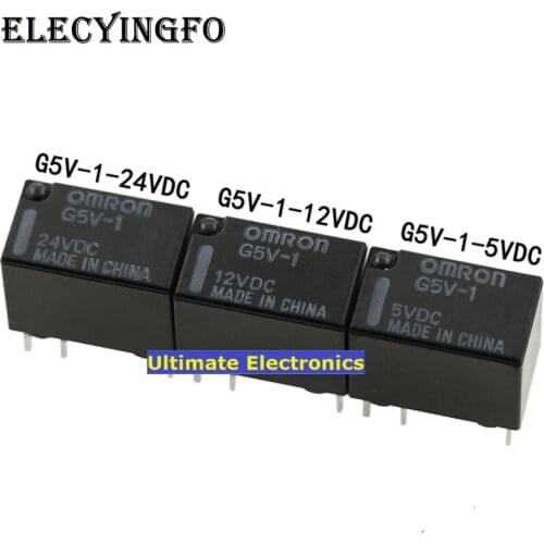 5pcs G5V-1-5VDC G5V-1-12VDC G5V-1-24VDC DC 5V 12V 24V relay