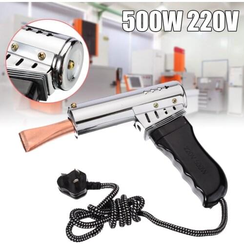 500W 220V Soldering Iron Heavy Duty Chisel Tip Tool Point Copper Tip Craft Manufacturing Power Tool