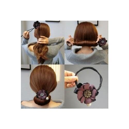 60pcs/lot Multi Variable Style Drill Flower Hair Donut Magic Bud-like Lazy People Hair Bun Maker Accessories HA543