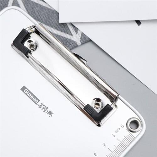 A5 Size Aluminum Alloy Board Clip Board Writing Board Folder Board For Daily Office School Use Antiskid Folder Board (Silver)