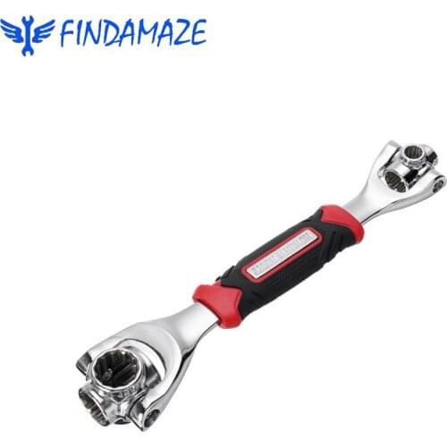 FINDAMAZE 360 Degree 48 in 1 Tool Socket Spline Bolt Tiger Torx Wrench 6 Point Furniture Car Repair Hand Tool