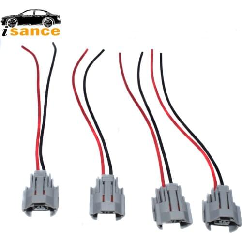ISANCE NEW (FIC2150)Top Slot Fuel Injector Connector Wire Harness Wiring Pigtail Plug For Toyota Denso Subaru Mazda WRX STI 350z