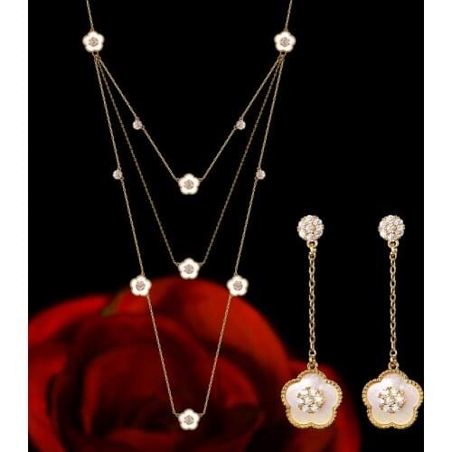 Janekelly African 2pcs Bridal Zirconia Jewelry Sets For Women jewelry sets & more Dubai Nigeria CZ Crystal Wedding Jewelry Sets