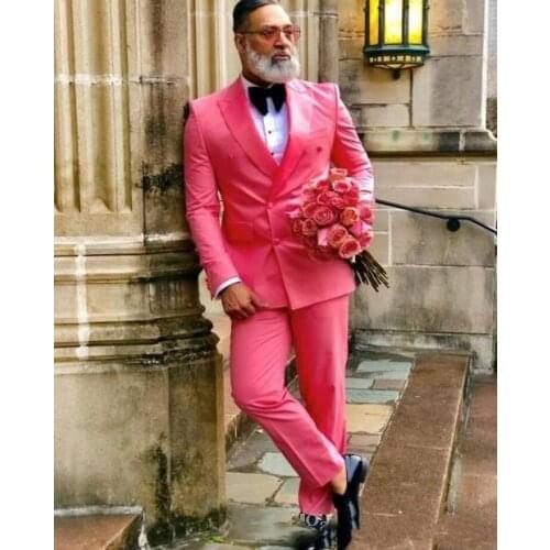 Handsome Groomsmen Peak Lapel Groom Tuxedos Mens Wedding Dress Man Jacket Blazer Prom Dinner (Jacket+Pants+Tie) 05