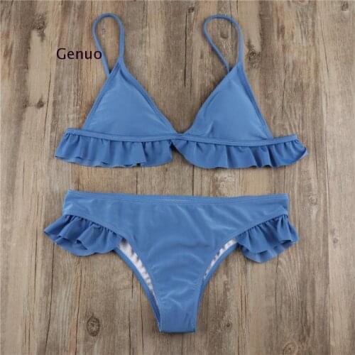 Swimsuit Bikini 2021 Mujer Push Up Bikini Set Halter Red Womens Swimsuits Black Swimwear Women Bathing Suit Two Pieces Swim