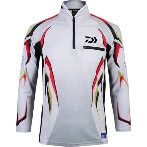 Summer Outdoor Sports Fishing Shirt Sunscreen Men Quick-Drying Breathable Fishing Jacket Plus Size Fishing Jerseys Uv Protection