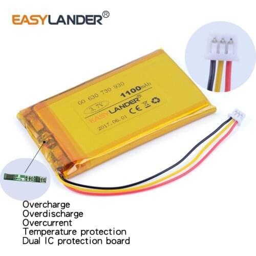 Easylander 3.7V 1100mAh Li-Polymer Battery For TOMTOM Go 530 Live 630 630T 720 730 730T 930 930T GO530 GPS Navigator