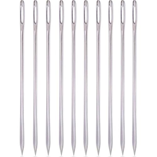 Sharp Stainless Steel Triangle Pointed Needles for Leather Craft Sewing Tool Embroidery Leathercraft Supplies Stitching Needle