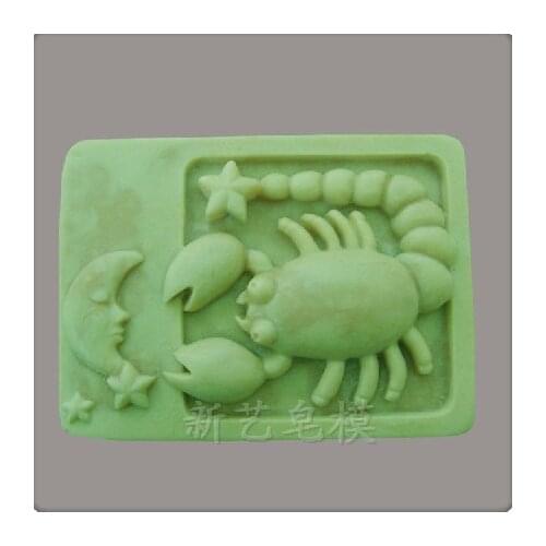 Hot populart !! constellation of the Scorpio shape silicone soap mold /silicone cake mold /silicone chocolate mold