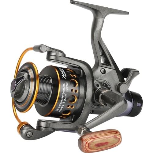 Front and Rear Drag System Freshwater Spinning Reel For Carp Fishing Reel Metal Line Cup Fishing Reel Carretilha Pesca