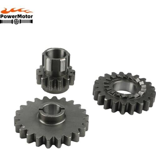 Motorcycle Engine Start Gear Bridge Gear Driven Gear Kit For lifan 150cc LF150 1P56FMJ Horizontal Kick Starter Parts