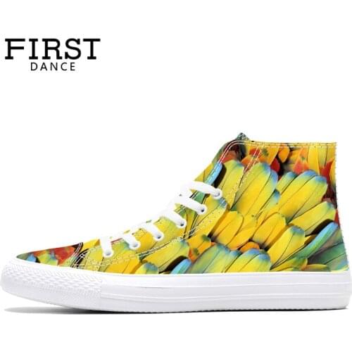 FIRST DANCE Fashion High Top Shoes Men Classic Canvas Shoes Plaid Men Casual Canvas Male Leisure Breathable Custom Shoes Spring