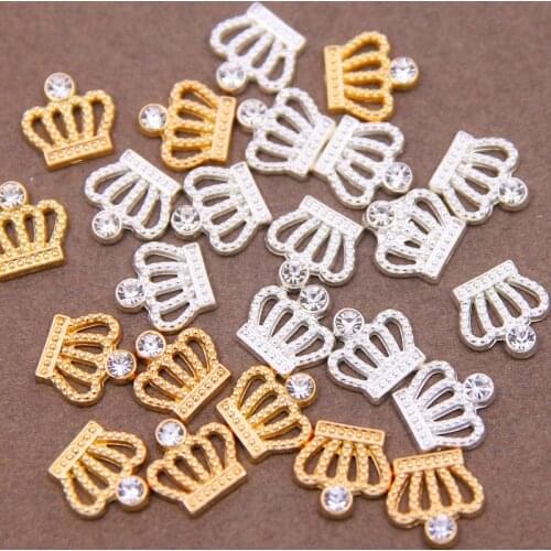 10pcs Alloy Metal Crown Spacer 10*7mm Charms Pendant For Jewelry Making DIY Bracelet Accessories Findings