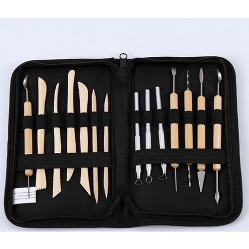 14-piece ceramic clay sculpture, clay sculpture carving knife, surface plastic clay modeling tool combination set