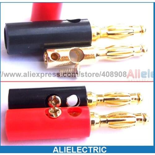 20pcs x Gilt Banana Plug to Cables Test Probes Binding Post