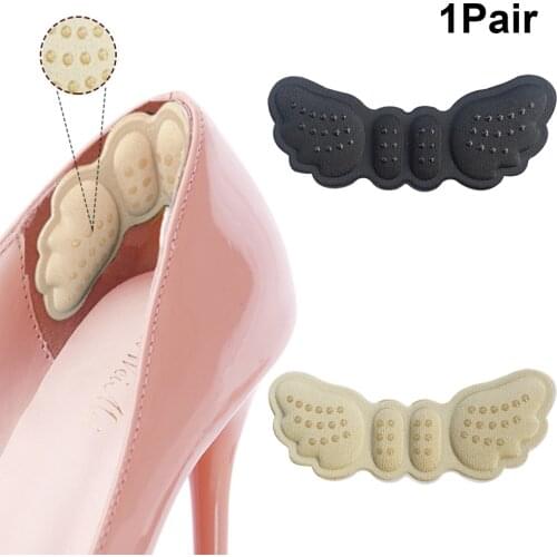 3 Pairs High Heel Insoles Butterfly Heel Liner Grips Protector Sticker Foot Pain Relief Care Insert Pad Anti Slip Heel Pads